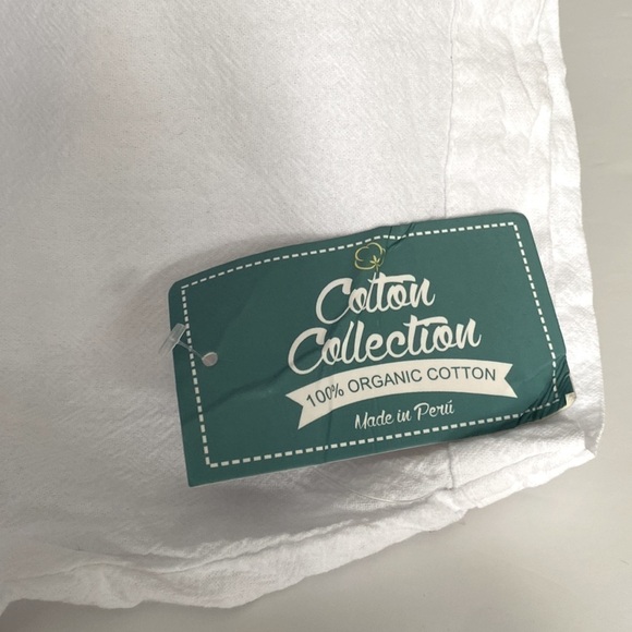 MEN’S RESORT STYLE PERUVIAN COTTON SHORT SLEEVE SHIRT LACE FRONT WHITE SZ MEDIUM - Picture 10 of 10